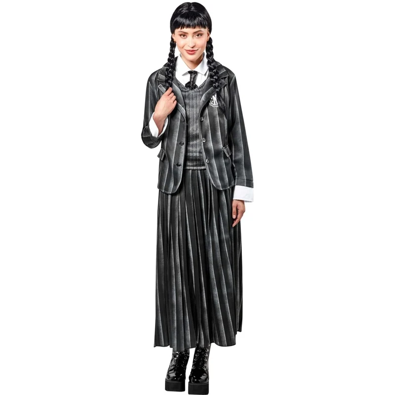 Wednesday School Uniform Costume for Adults