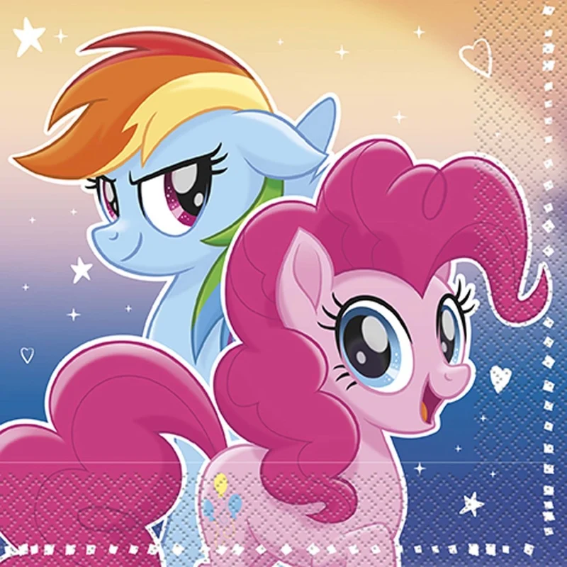 My Little Pony Birthday Large Lunch Napkins, 16 Count