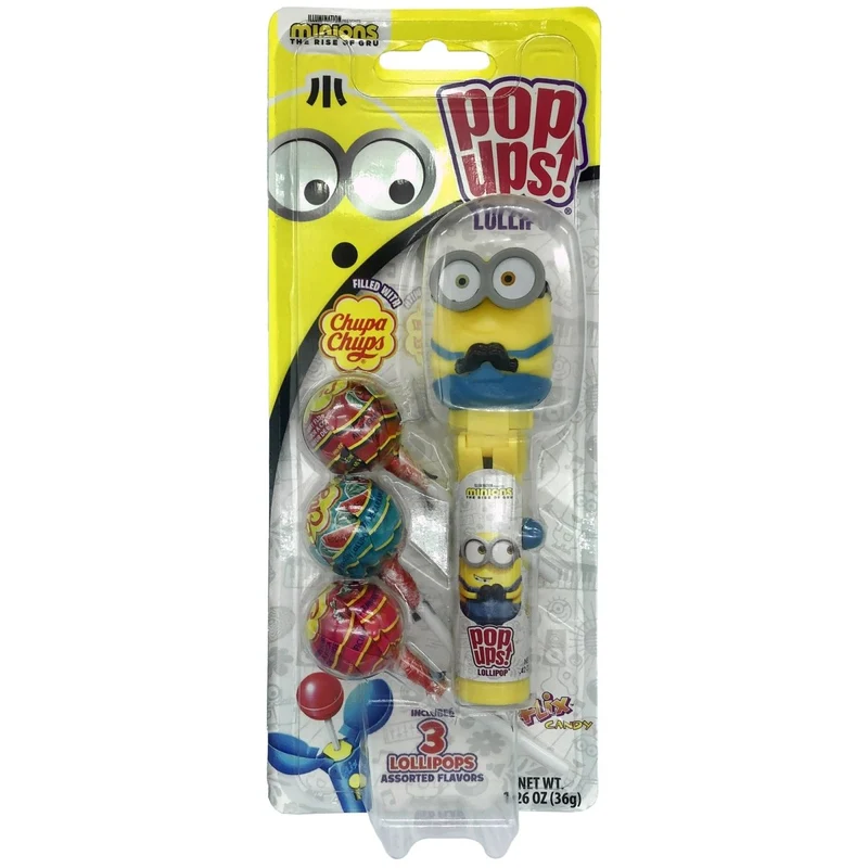 Despicable Me Minions Pop Ups Lollipops, Assortment, 1 Count