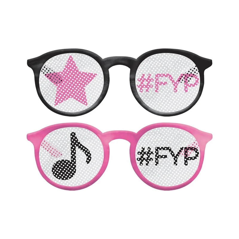 Internet Famous Printed Glasses, 8 Count