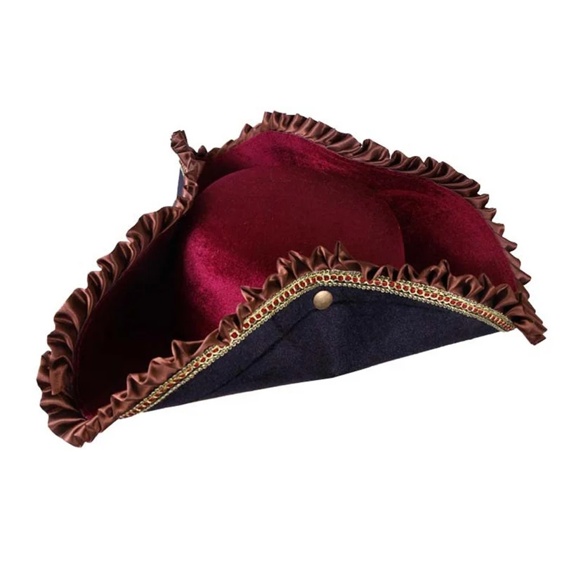 Deluxe Tricorn Pirate Hat for Adults