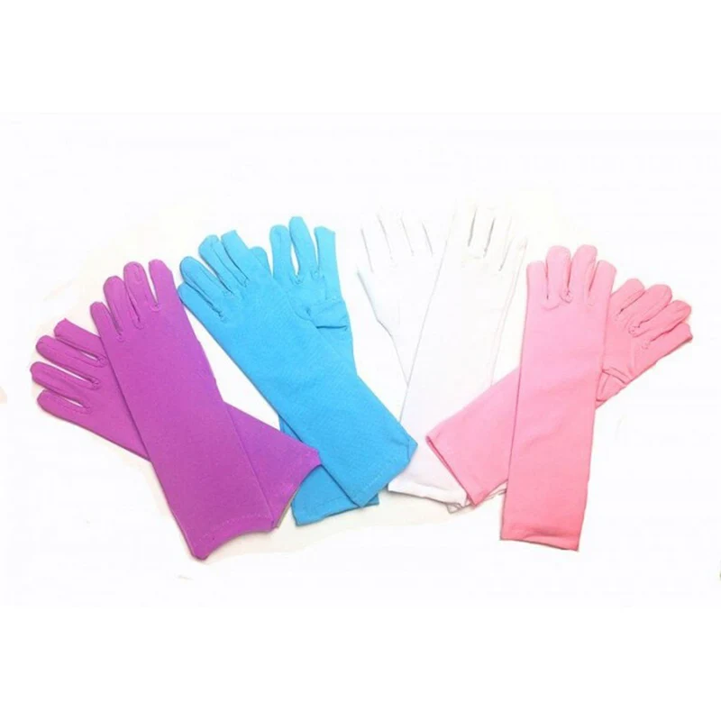 Blue Princess Gloves for Kids