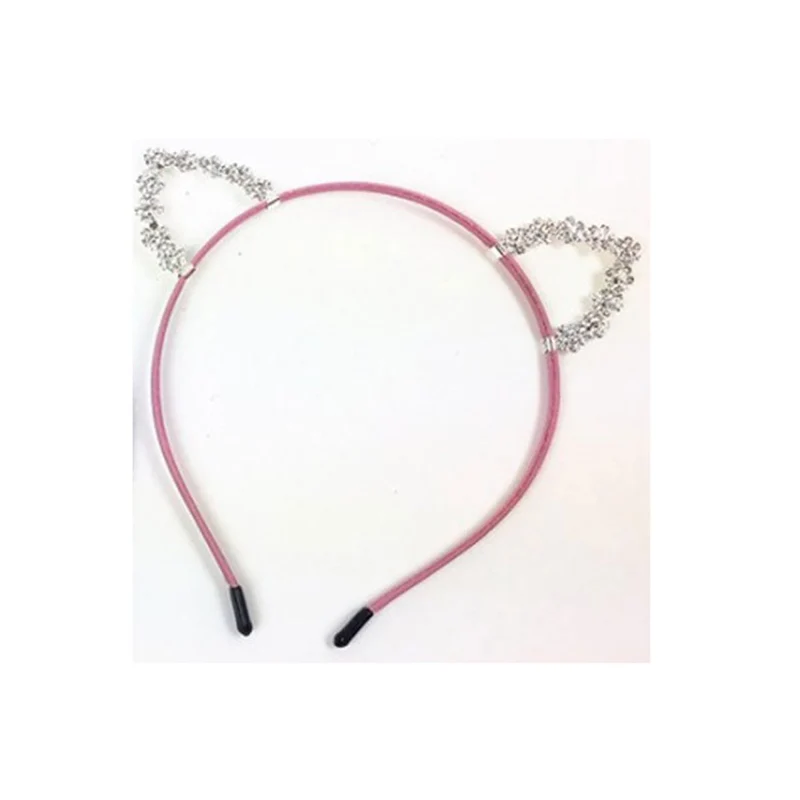 Pink Crystal Cat Headband