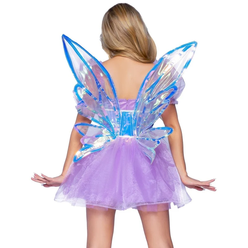 Iridescent Vinyl Waist Fairy Wings Kit for Adults