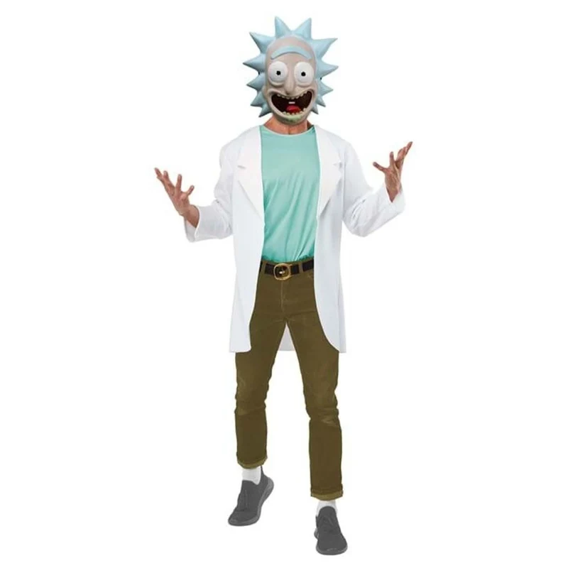 Rick Costume for Adults, Rick and Morty, White Lab Coat