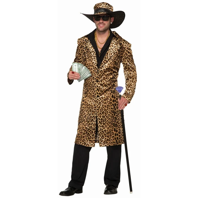 Pimp Funky Leopard Costume for Adults