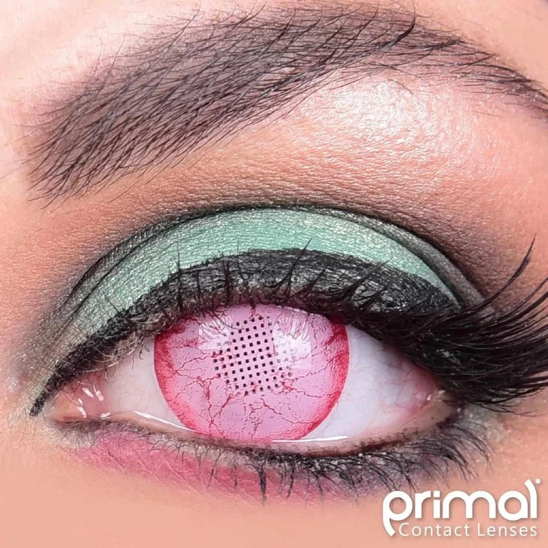 PRIMAL® Embryo - Cosplay Pink Coloured Contact Lenses, 3 Month Usage
