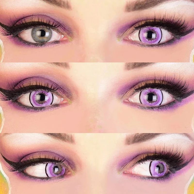 PRIMAL® Succubus - Purple Cosplay Coloured Contact Lenses, 3 Month Usage