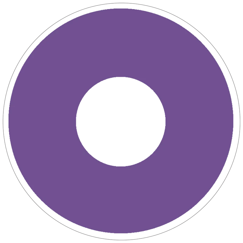 PRIMAL® Phantom - Purple Coloured Contact Lenses, 3 Month Usage