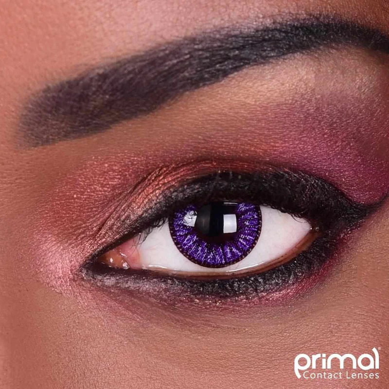 PRIMAL® Enchanted Lilac - Purple Coloured Contact Lenses, 3 Month Usage