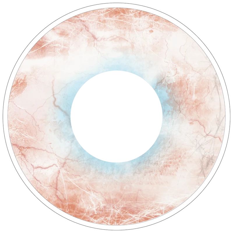 PRIMAL® Plague - White Mini-Sclera Coloured Contact Lenses, 3 Month Usage