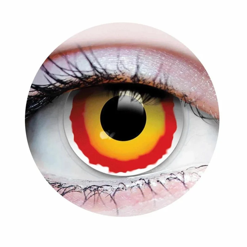 PRIMAL® Sith - Red & Yellow Coloured Contact Lenses, 3 Month Usage
