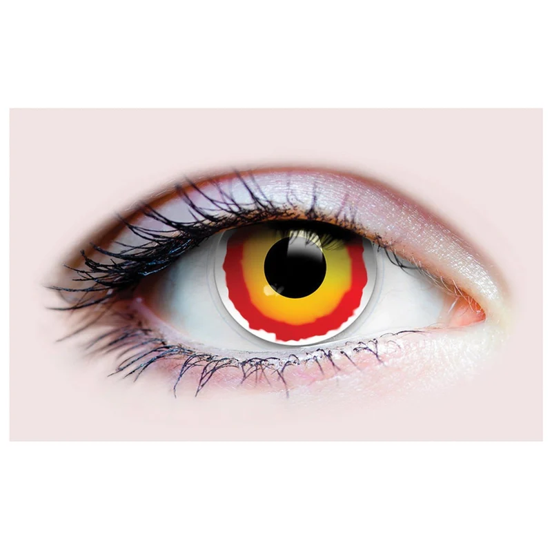 PRIMAL® Sith - Red & Yellow Coloured Contact Lenses, 3 Month Usage