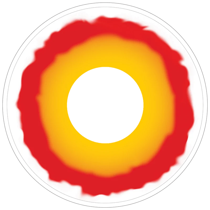 PRIMAL® Sith - Red & Yellow Coloured Contact Lenses, 3 Month Usage