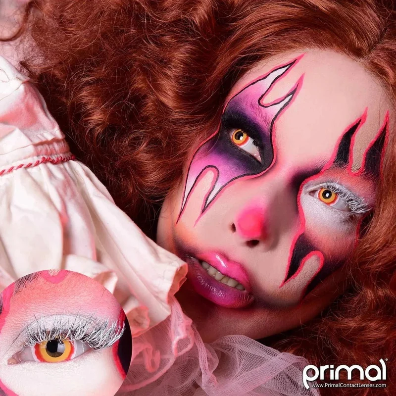 PRIMAL® Sith - Red & Yellow Coloured Contact Lenses, 3 Month Usage
