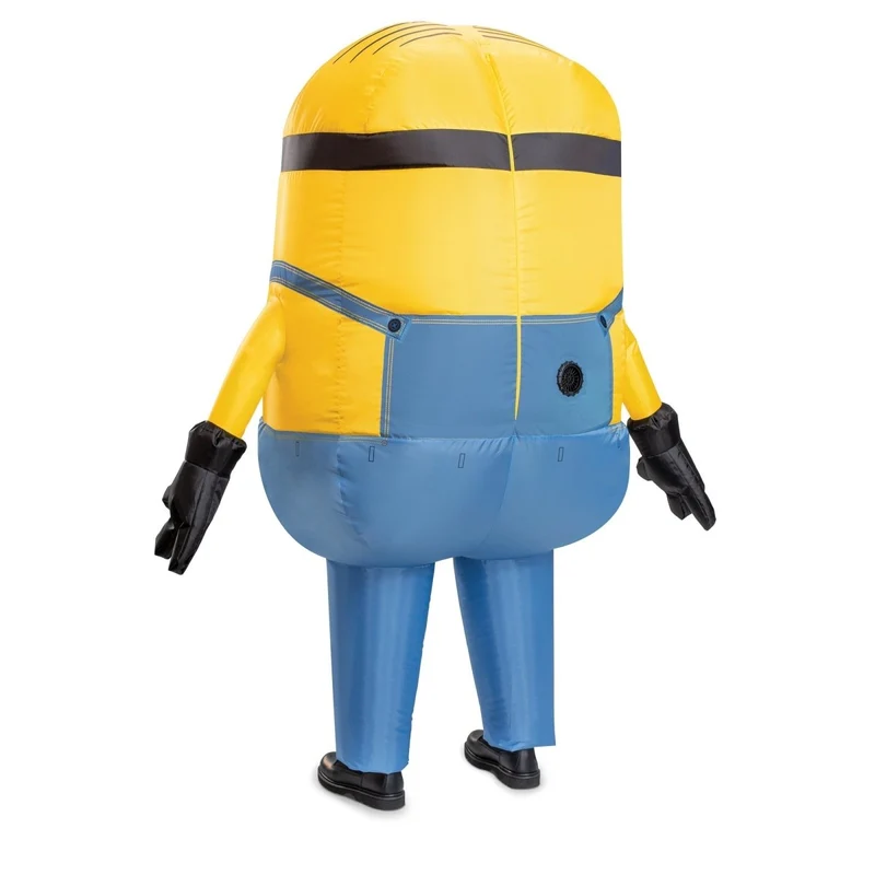 Stuart Inflatable Costume for Adults, Minions, Yellow and Blue Jumpsuit