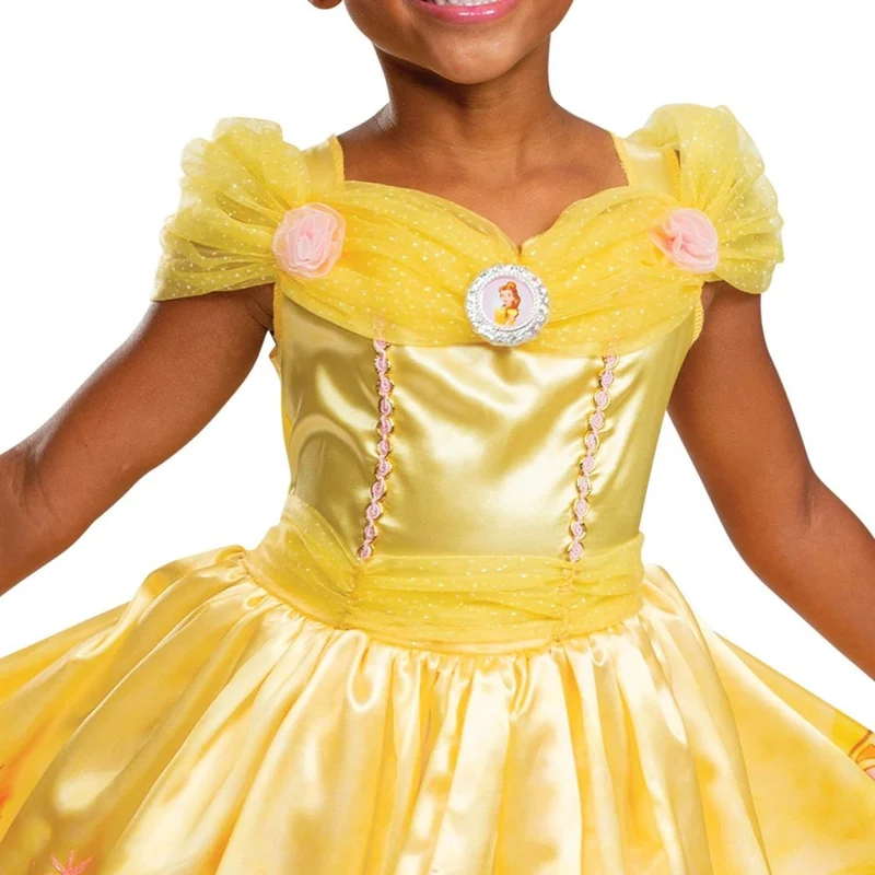 Disney Beauty and the Beast Belle Deluxe Costume for Toddlers, Yellow Dress