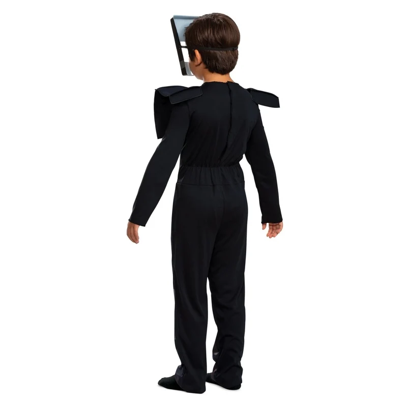Minecraft Netherite Armor Classic Costume for Kids, Grey Jumpsuit