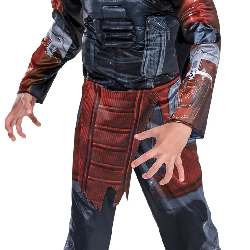 Apex Legends Revenant Classic Muscle Costume for Kids, Red and Grey Jumpsuit