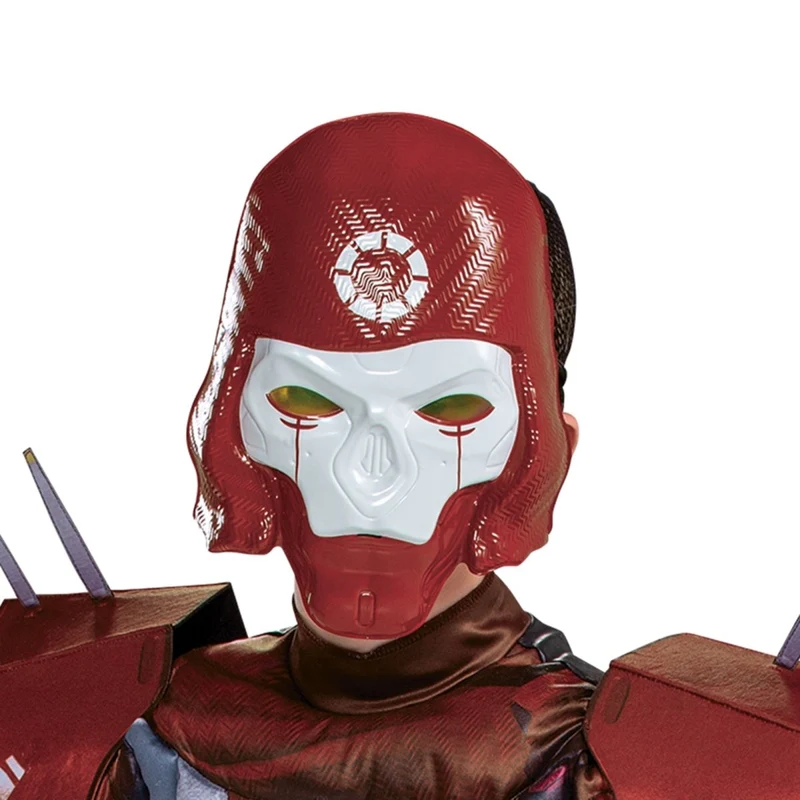 Apex Legends Revenant Classic Muscle Costume for Kids, Red and Grey Jumpsuit