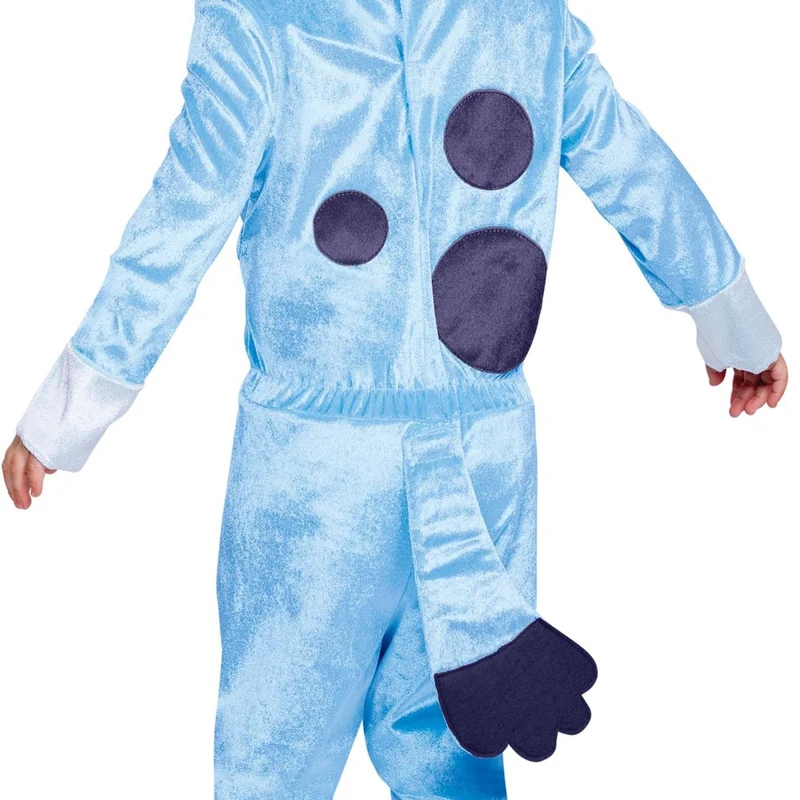 Bluey Classic Costume for Toddlers, Blue Jumpsuit