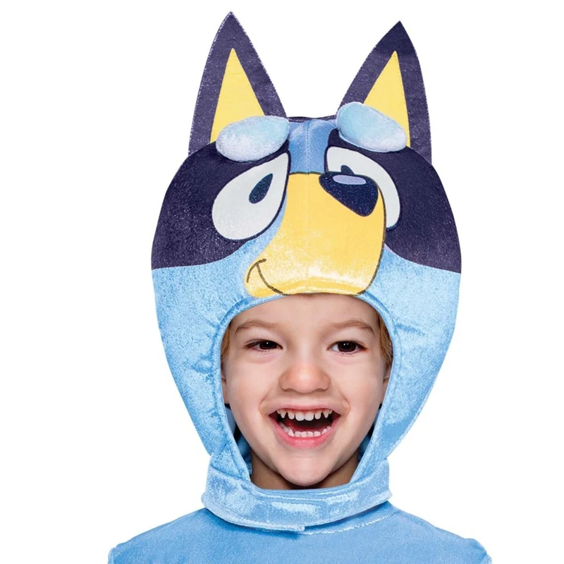 Bluey Classic Costume for Toddlers, Blue Jumpsuit