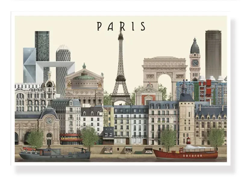 Carte postale A5 Paris II - Martin Schwartz