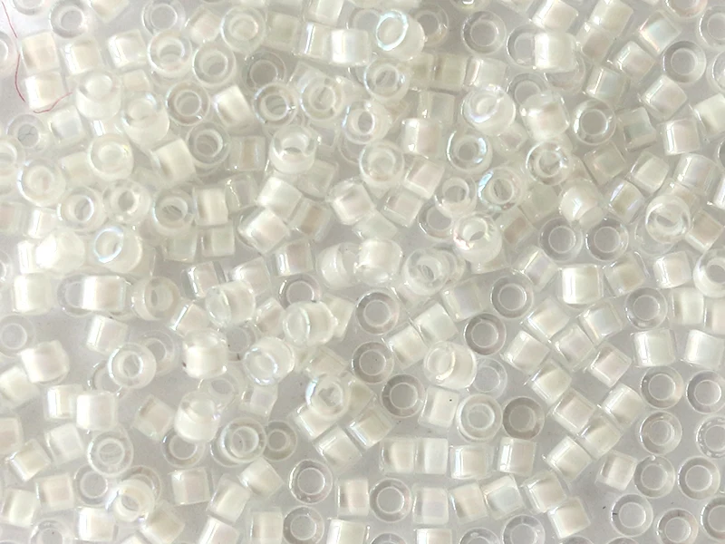Miyuki Delicas 11/0 - White lined ab crystal DB-66