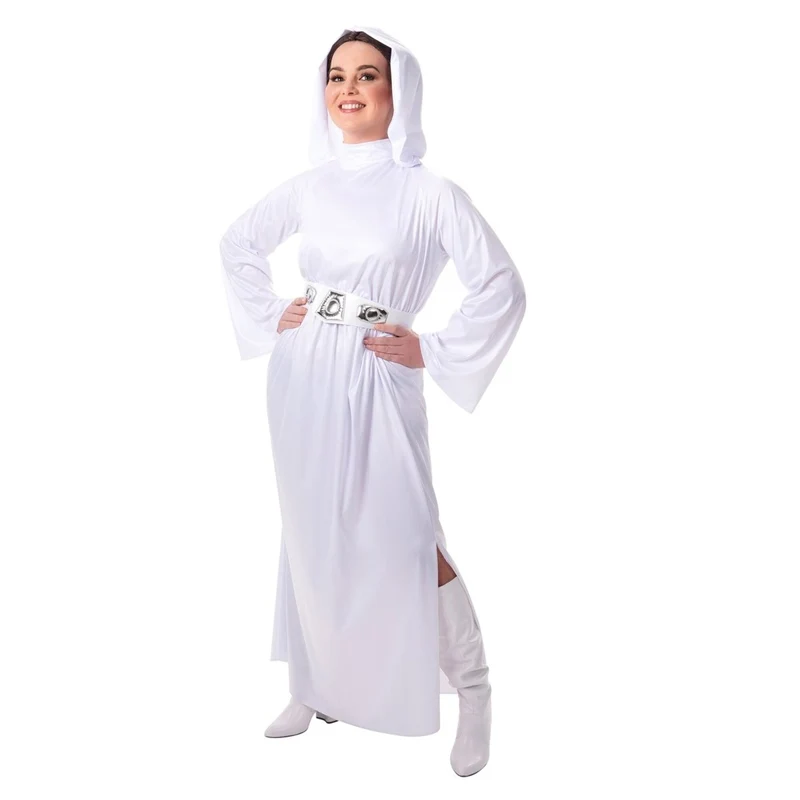 Disney Star Wars Princess Leia Costume for Adults, White Hooded Robe