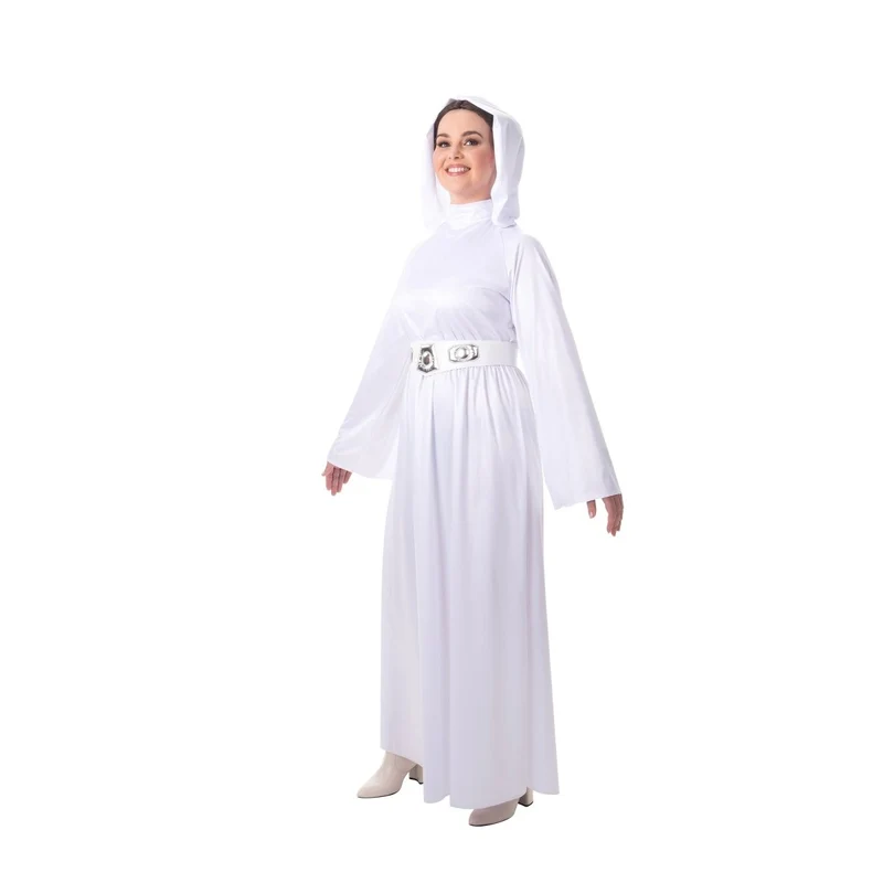 Disney Star Wars Princess Leia Costume for Adults, White Hooded Robe