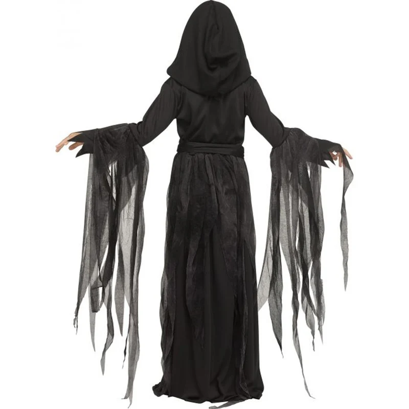 Soulless Reaper Costume for Kids, Black and Red Dress