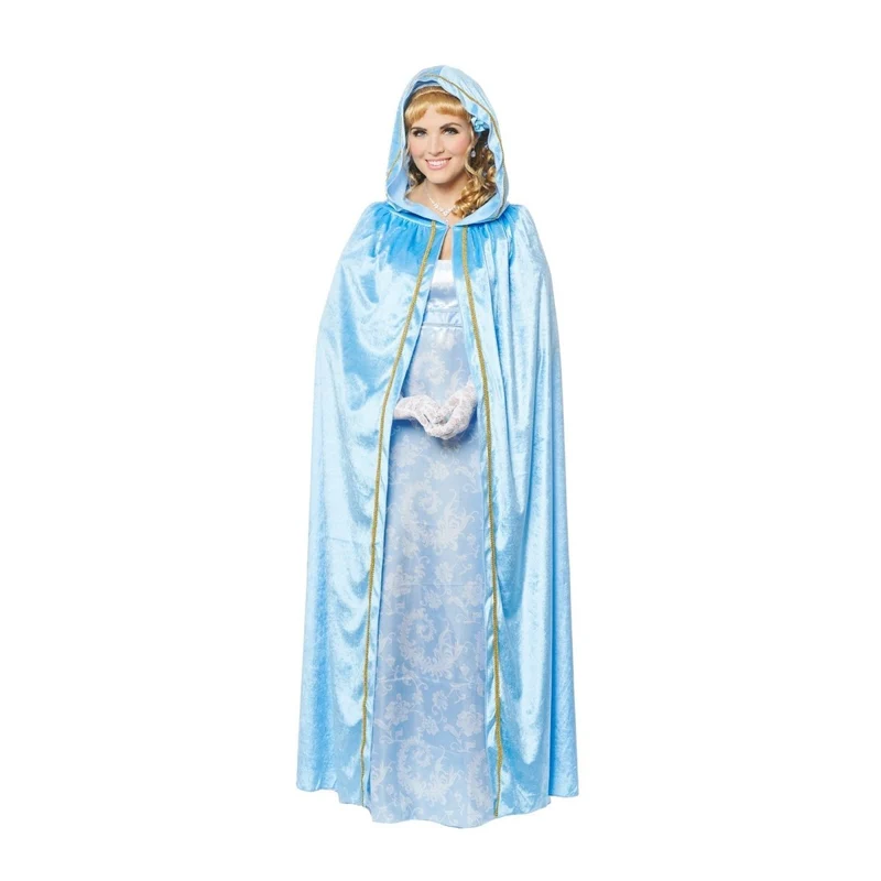 Regency Hooded Blue Cape, Bridgerton