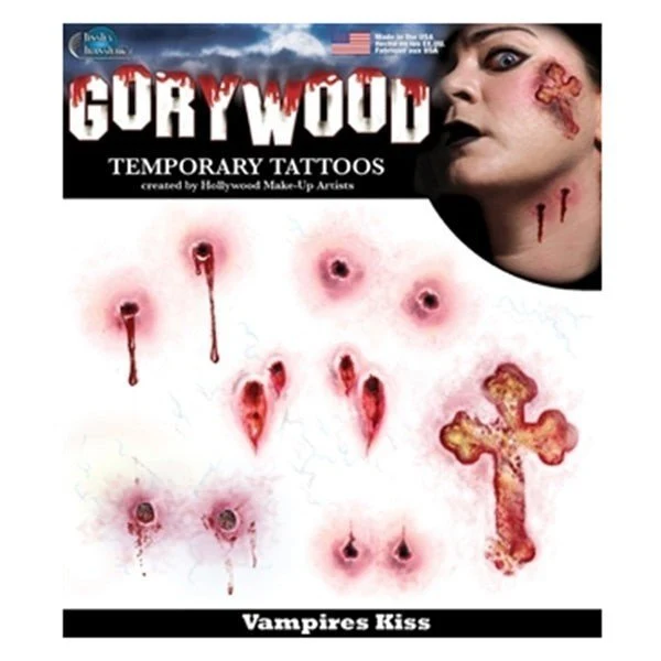 Vampire Kiss Temporary Tattoos