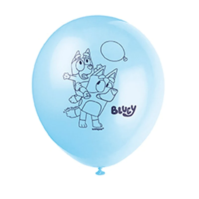 Bluey Latex Balloon, 12 Inches, 8 Count