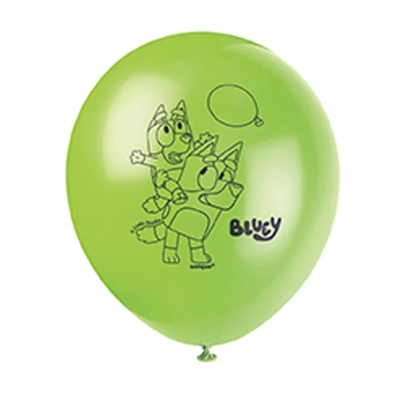 Bluey Latex Balloon, 12 Inches, 8 Count