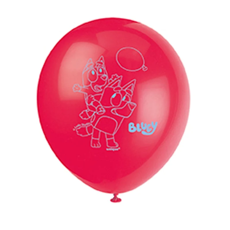 Bluey Latex Balloon, 12 Inches, 8 Count
