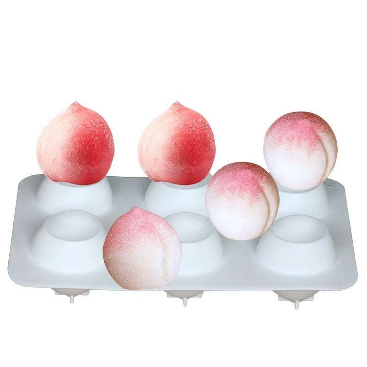 Peach Silicone Squishy Mold Epoxy Soap Wax