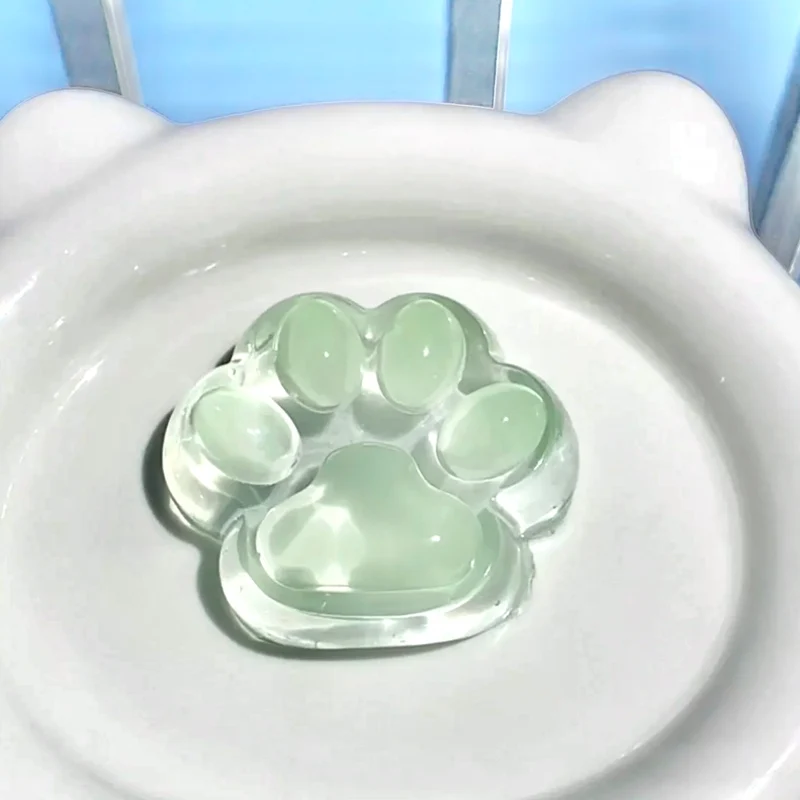 Transparent Kitty Paw Squishy Stress Relief Toy