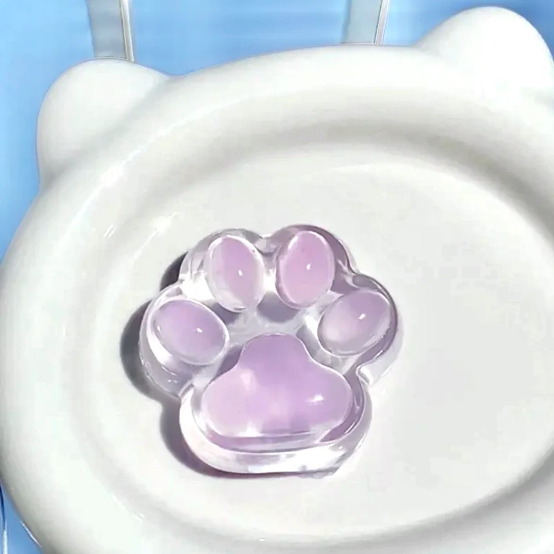 Transparent Kitty Paw Squishy Stress Relief Toy