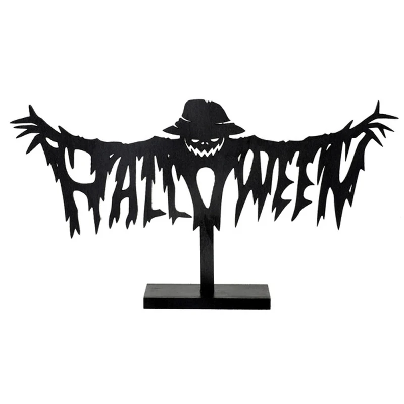 Halloween Pumpkin Wood Decoration