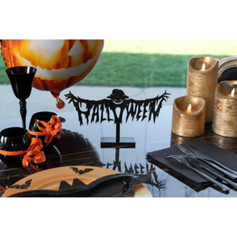 Halloween Pumpkin Wood Decoration