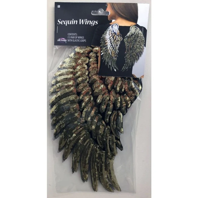 Gold Sequin Wings