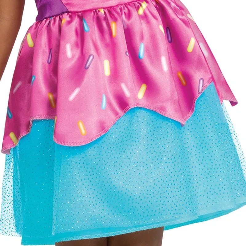 Gabby's Dollhouse Cakey Cat Classic Costume for Toddlers, Blue and Pink Dress
