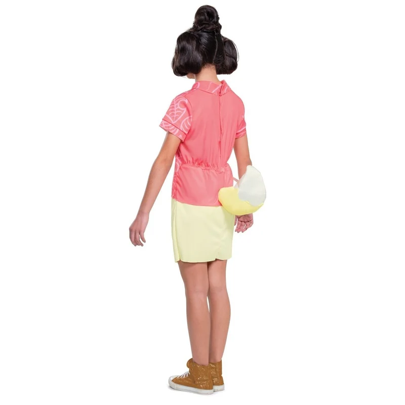 Nintendo Animal Crossing Isabelle Classic Costume for Kids, Pink and Beige Dress