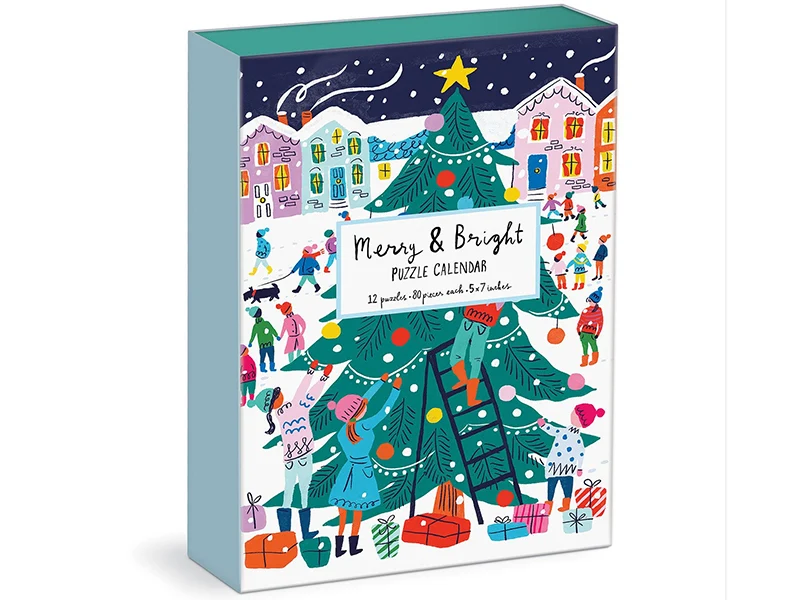 Calendrier de l'avent puzzle - 12 puzzles de Noël
