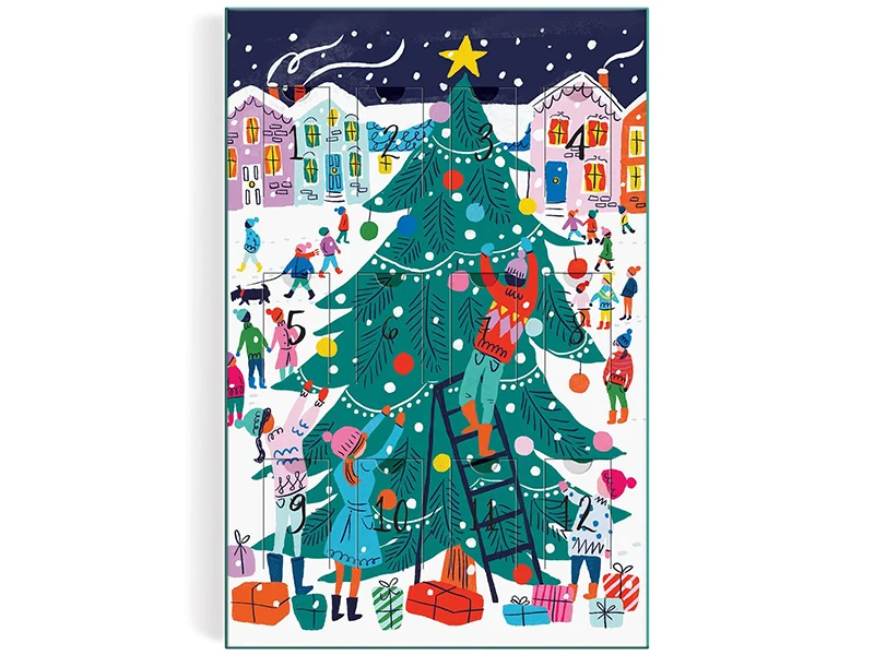 Calendrier de l'avent puzzle - 12 puzzles de Noël