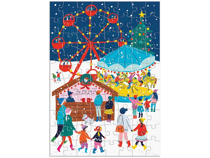 Calendrier de l'avent puzzle - 12 puzzles de Noël