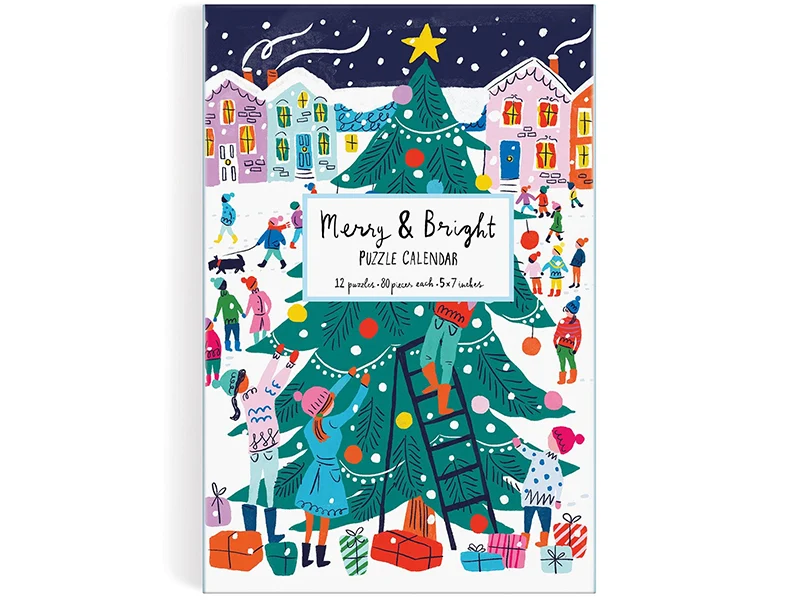 Calendrier de l'avent puzzle - 12 puzzles de Noël