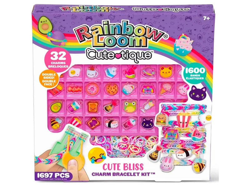 Coffret creation bracelet Kit Cutetique - Carebears Rainbow