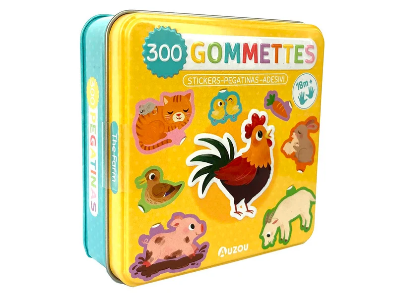 300 Gommettes La Ferme 18 mois - Auzou
